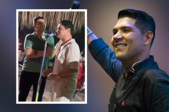 El cantante y su agrupación se encontraban en Sincelejo, Sucre, realizando un toque donde, incluso, se encontraron con Elder Dayán Díaz. FOTOS: CAPTURA DE VIDEO IG @SOYQUINTOPODER Y @KBETOZULETA 