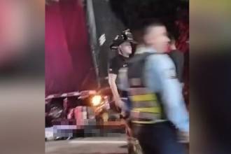 El grave accidente quedó registrado en video. FOTO: CAPTURA DE VIDEO ANTIOQUÍA CONECTA