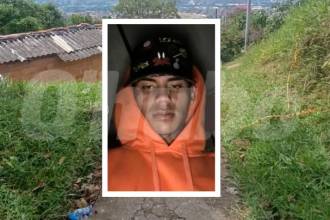 En estas escalas fue asesinado Cristian Camilo Úsuga Higuita. FOTOS: ALEJANDRA MORALES (FONDO) Y CORTESÍA (DETALLE VÍCTIMA)