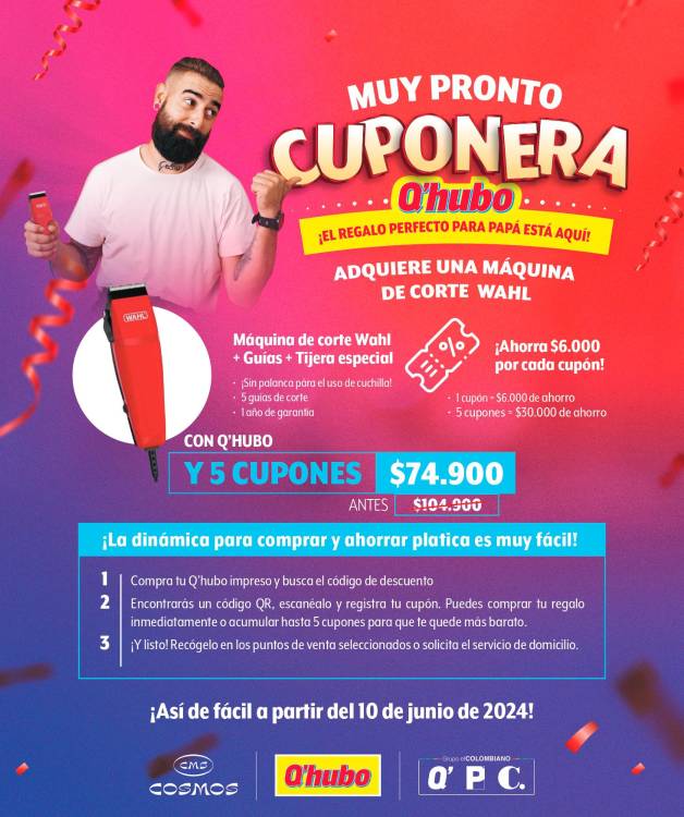 ¿Sin regalo para papá? Aproveche la Cuponera Q’HUBO