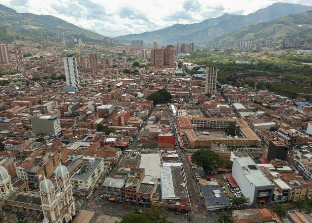Panorámicas del municipio de Bello, donde fueron robadas las personas por la mujer. FOTO: ARCHIVO -CARLOS ALBERTO VELÁSQUEZ