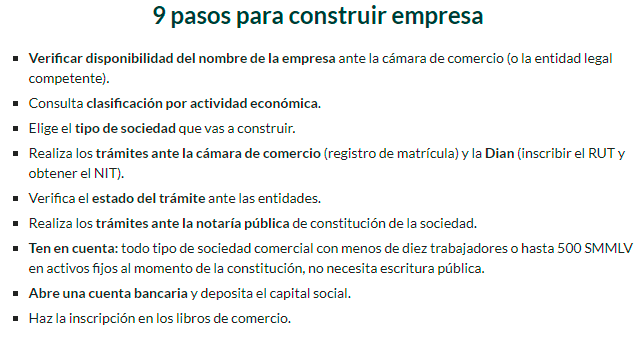 Inicie el emprendimiento y siga estos pasos básicos para empezar