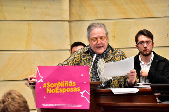 Clara López fue la principal ponente del proyecto. / FOTO: COLPRENSA