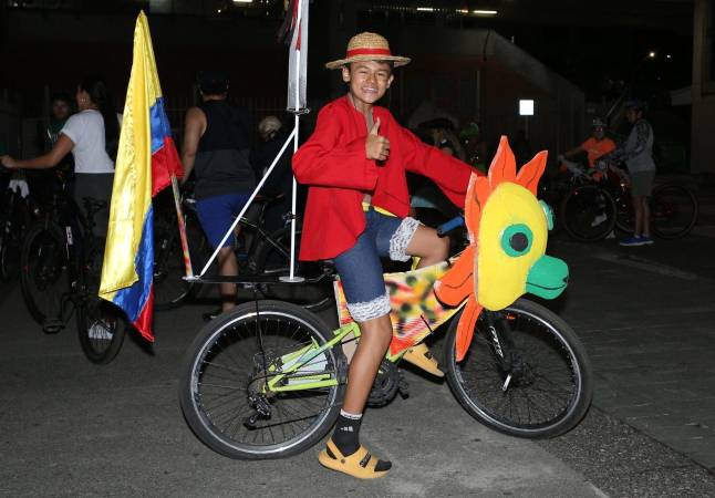 Ciclopaseo de Halloween será hoy jueves 29 de octubre. FOTO: INDER