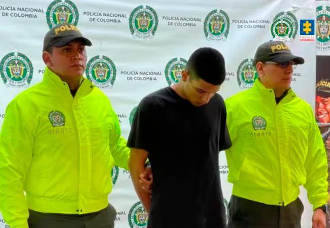 Alias Pipe Pollo fue capturado por la Policía tres meses después del crimen de Andrés Carabalí. /FOTO: CORTESÍA