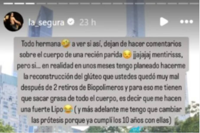 /FOTO: INSTAGRAM @la_segura