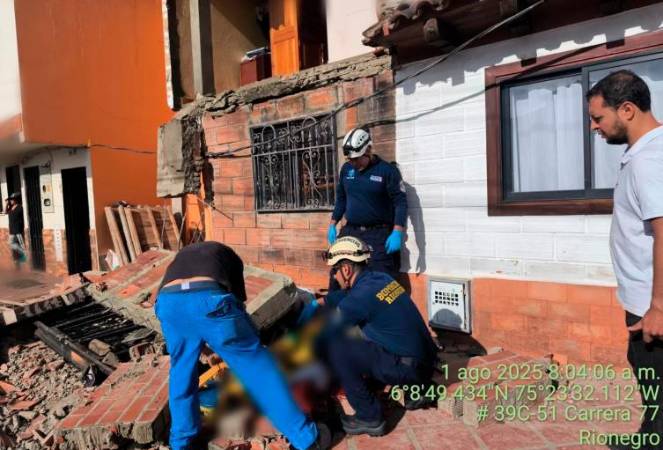 El balcón pertenecía a un segundo piso. /FOTO: CORTESÍA