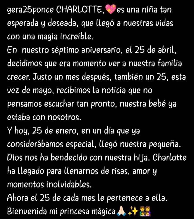 $!Este es el mensaje completo. /FOTOCAPTURA DE INSTAGRAM