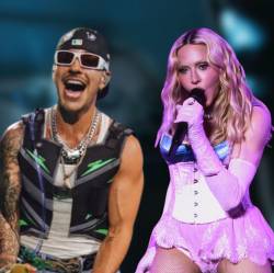 Feid y Madonna, quienes han colaborado con artistas de talla mundial. FOTO: TOMADAS DE INSTAGRAM @feid y @madonna