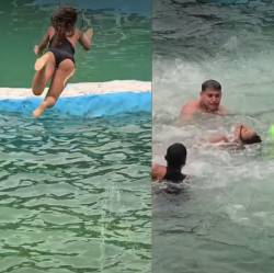 Momento en el que se produjo el incidente. FOTOS: TOMADAS DE INSTAGRAM @LINDANICOLLGOMEZMUNOZ