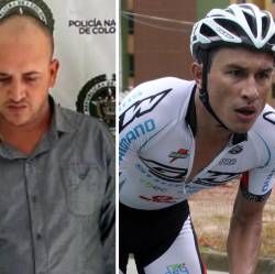 Edison Arley Posada Posada (izq.) fue hallado responsable del crimen del ciclista antioqueño Marlon Pérez (der.) ocurrido en 2024. FOTO: FISCALÍA Y ARCHIVO EL COLOMBIANO