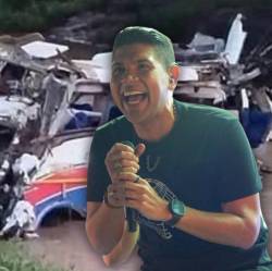 Kbeto Zuleta y su agrupación regresaban de una presentación en Sincelejo. La tragedia se registró en la madrugada de este 26 de octubre. FOTO: @KBETOZULETA IG / @COLOMBIAOSCURA X.