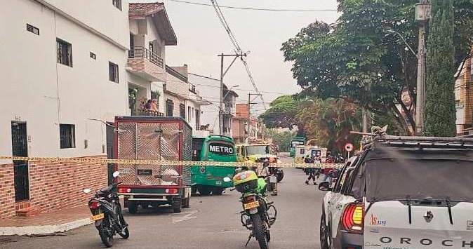 Acordonaron el lugar del accidente. /FOTO: CORTESÍA