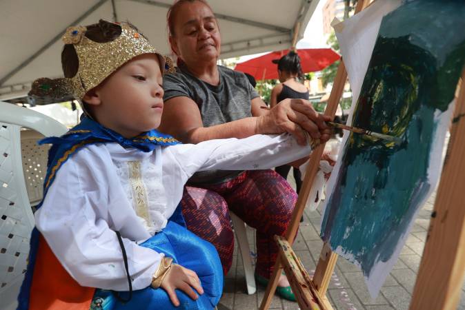 Día de Halloween en el Parque Bolívar. FOTO: MANUEL SALDARRIAGA