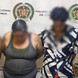 Estas fueron las cuatro personas capturadas por la Policía. FOTO: POLICÍA METROPOLITANA