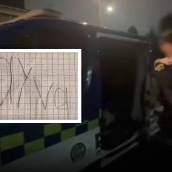 Las autoridades ingresaron a la vivienda atravesando una casa contigua. FOTO: CAPTURA DE VIDEO X @POLICIABOGOTA