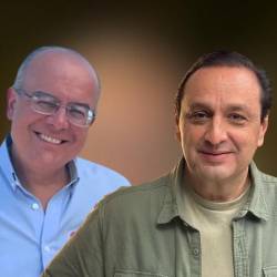 Ricardo Orrego (izq.) y Jorge Alfredo Vargas (der.) fueron retirados del canal tras el escándalo. FOTOS: TOMADAS DE INSTAGRAM