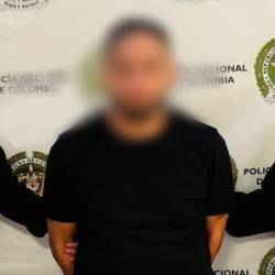 Capturado por presunto robo a adulta mayor en el barrio Las Vegas. FOTO: POLICÍA METROPOLITANA VALLE DE ABURRÁ