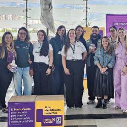 La campaña busca que las mujeres se sientan más seguras en el transporte público. FOTO: X @METRODEMEDELLIN