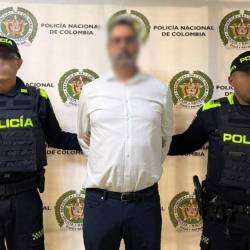 El hombre fue detenido por una orden judicial. FOTO: POLICÍA METROPOLITANA