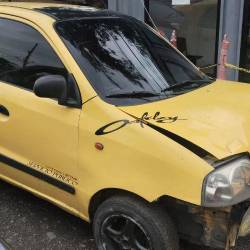 Así quedó el vehículo involucrado. FOTO: CORTESÍA