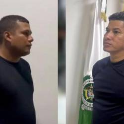 Ellos son los patrulleros Jainer Alonso Suárez Guette e Istvan Alexis López Rodríguez. FOTOS: CORTESÍA FISCALÍA GENERAL DE LA NACIÓN