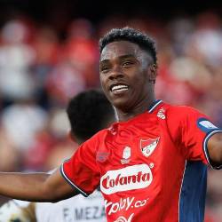 John Montaño, quien es el actual goleador del DIM, tendrá que tomar la batuta y ayudar en el ataque para que el Rojo vuelva al triunfo. FOTO: CAMILO SUÁREZ