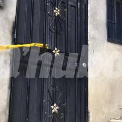 Vivienda donde ocurrió el homicidio en la comuna 8 (Villa Hermosa). FOTO: LAURA ROSA JIMÉNEZ VALENCIA