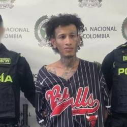 Edwin Alexánder Tabares Restrepo, conocido con el alias Dogui, trató de evitar su detención. FOTO: CORTESÍA