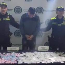 Alias Cofla fue dejado a disposición de las autoridades competentes. FOTO: CORTESÍA ALCALDÍA DE BELLO