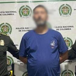 Alias Tiny fue capturado en Coveñas. FOTO: CORTESÍA POLICÍA METROPOLITANA
