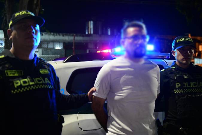Captura de mexicano requerido por Interpol. FOTO: POLICÍA METROPOLITANA VALLE DE ABURRÁ