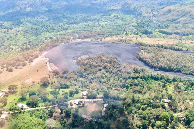 Así quedó la zona tras la explosión del volcán. /FOTO: GOBERNACIÓN DE ANTIOQUIA