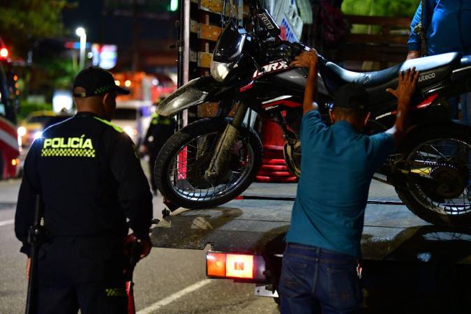 Más de 500 motos fueron inmovilizadas en la noche de Halloween en Medellín