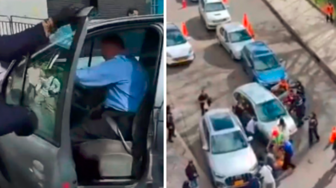 Conductor atropella en Bogotá. /FOTO: TOMADA DE VIDEO