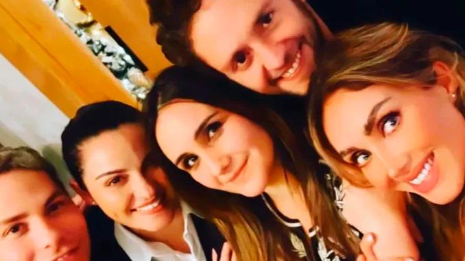 De izquierda a derecha, Christian Chávez, Maite Perroni, Dulce María, Christopher Uckermann y Anahí, los integrantes confirmados para la despedida de RBD. /FOTO: TOMADA DE LA WEB