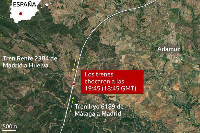 “Veíamos cómo morían”: choque de trenes en España dejó 39 muertos