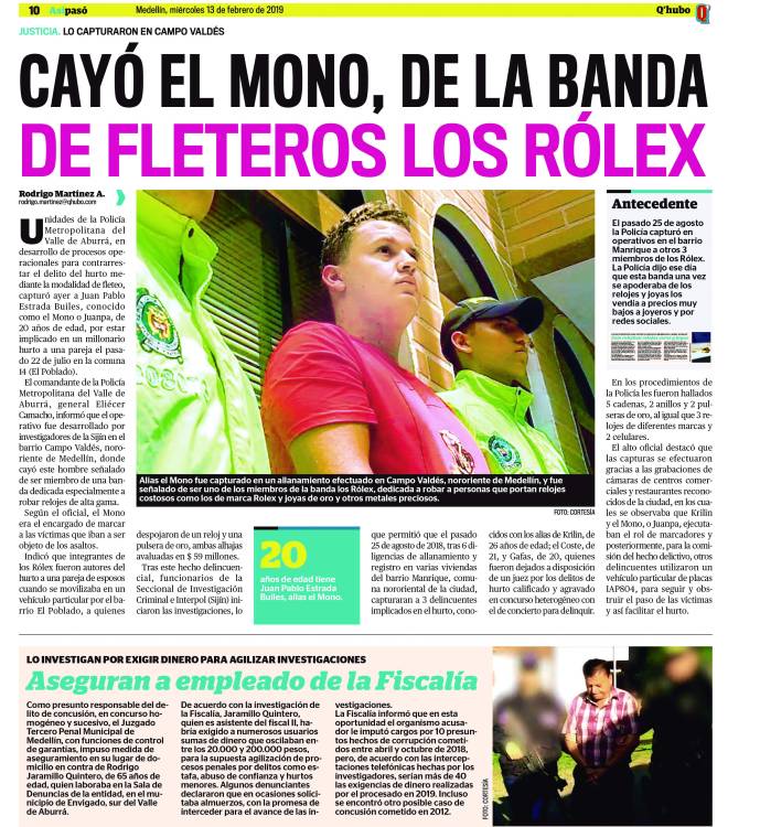 Asesinaron a alias el Mono o Juanpa, cabecilla de banda los Rólex