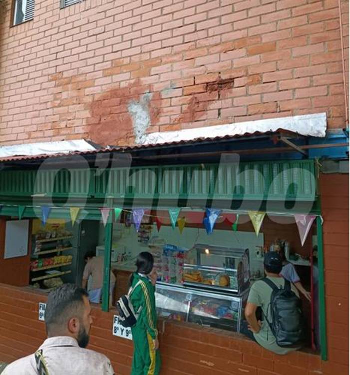 La tienda escolar es una de tantas zonas afectadas. FOTO: CORTESÍA