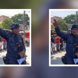Rescatistas dialogaron ante defensores de animales en Cali. FOTO: CAPTURA DE VIDEO @POPAYANCO X
