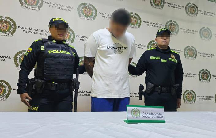 Jhon Alejandro Pérez Bohórquez, alias Limón. FOTO: POLICÍA METROPOLITANA