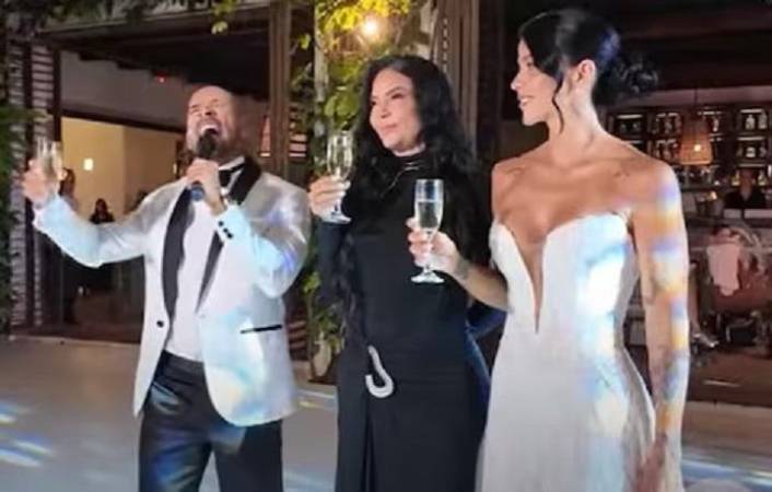 María del Pilar Zea Cobo en el matrimonio de su hija María Paula y Pipe Calderón. FOTO: TOMADA DE LA RED