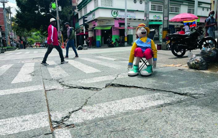 Girardot (Cr. 43) con Ayacucho (Cl.49). FOTO: SINDY VALLE