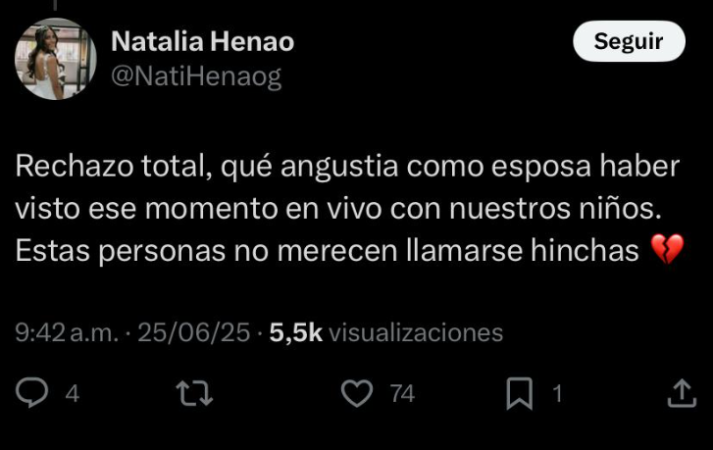 EN VIDEO: Así fue la agresión de hinchas de Santa Fe a periodista de Telemedellín