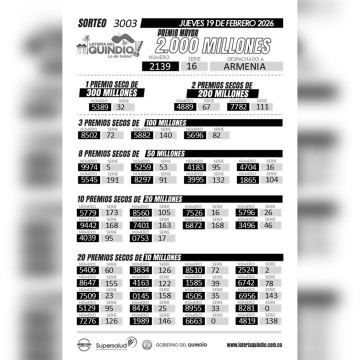 DISEÑO LOTERÍA DEL QUINDÍO