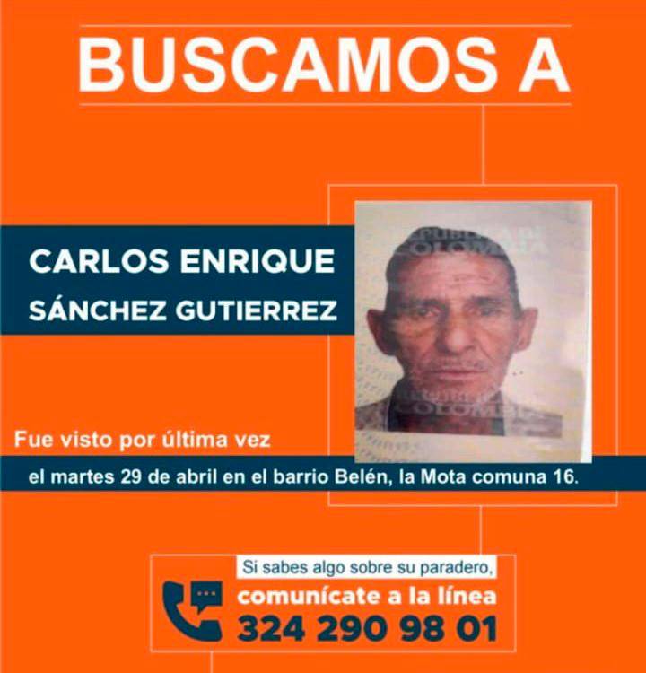 Él es Carlos Enrique Sánchez Gutiérrez, el hombre que sigue desaparecido. <b><span class=mln_small-caps_mln>/FOTO: CORTESÍA. </span></b>