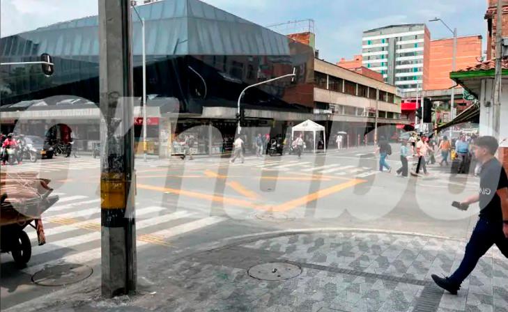 Es este sector del centro de Medellín ocurrió el brutal ataque contra Óscar Enrique Taborda Bolívar, quien falleció. /FOTO: ARCHIVO 