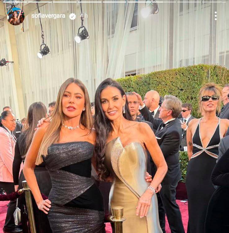 Sofía Vergara (izquierda) y Demi Moore (derecha). / FOTO: @SOFIAVERGARA
