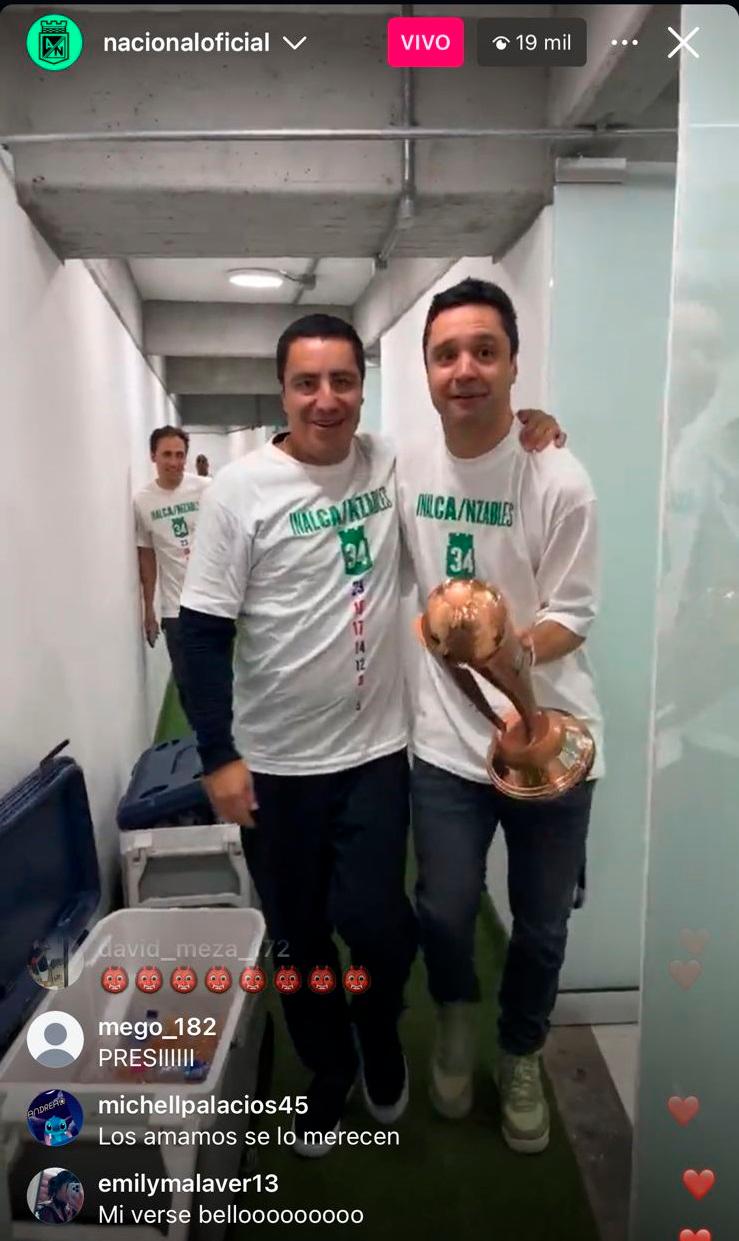 EN VIDEO: Nacional recibió la copa en el camerino, pero eso no le quita lo bailado