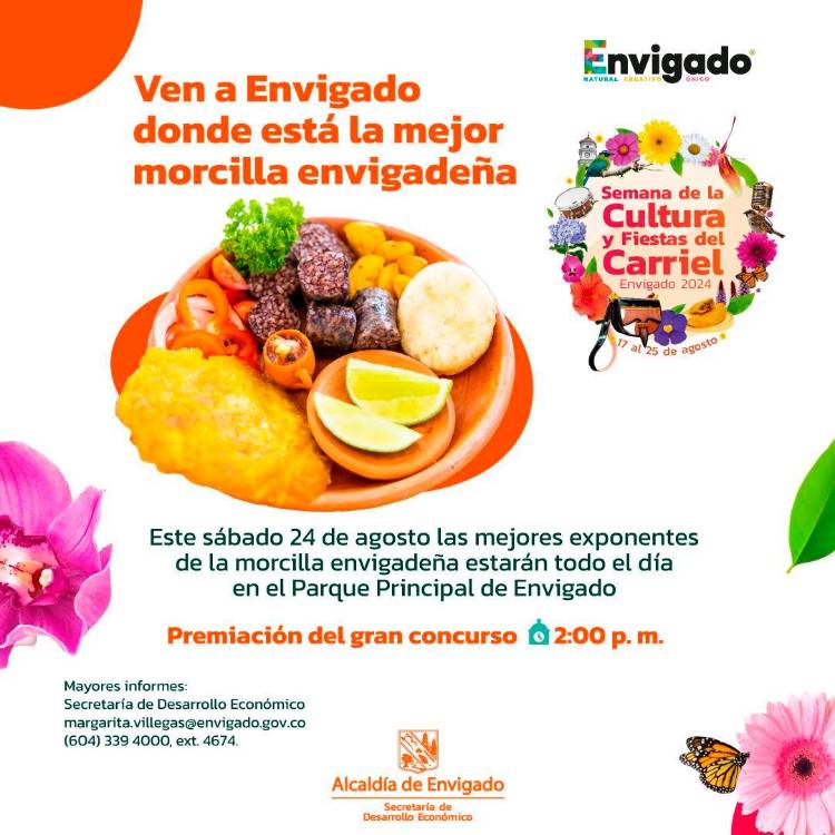 ¡No se lo pierda! Envigado se prepara para el concurso de la mejor morcilla y empanada